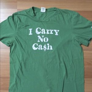 AMERICAN EAGLE Men’s T-shirt “I Carry No Cash” XL